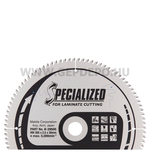 Makita Specialized körfűrészlap 305mm f:30 Z96