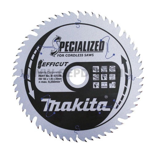 Makita EFFICUT körfűrészlap fa vágáshoz 165mm f:20 Z56