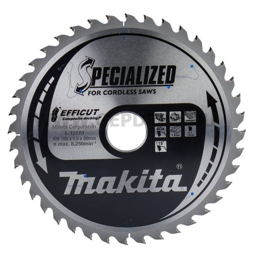Makita EFFICUT körfűrészlap kompozithoz 185mm f:30 Z40