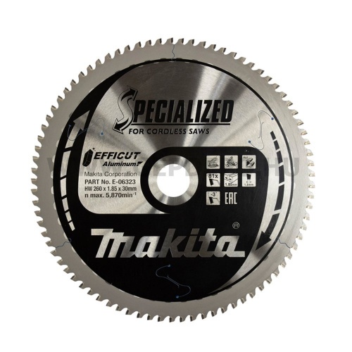 Makita EFFICUT körfűrészlap ALU 260mm f:30 Z81