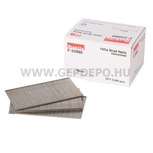 Makita fejnélküli szeg galvanizált 45mmx1,3 mm 16GA DBN600 2000db