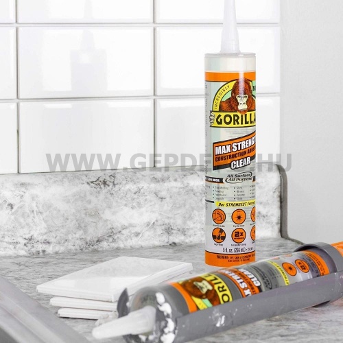 Gorilla  Grab Crystal Clear Kristálytiszta Építési ragasztó  270 ml