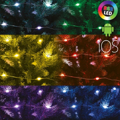 Somogyi Micro LED-es SMART fényfüzér, RGB, 100 LED