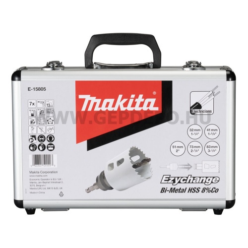 Makita bimetál körkivágókészlet 32,41,51,73,83mm EZYCHANGE