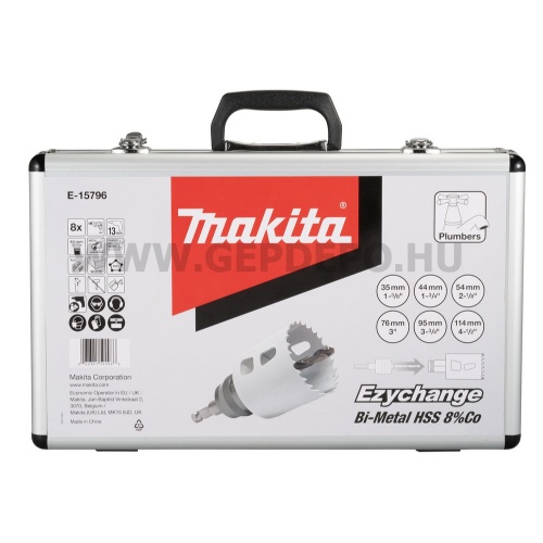 Makita bimetál körkivágókészlet 35,44,54,76,95,114mm EZYCHANGE