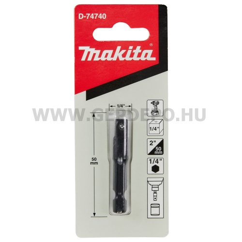 Makita négyszög adapter 50mm 1/4"