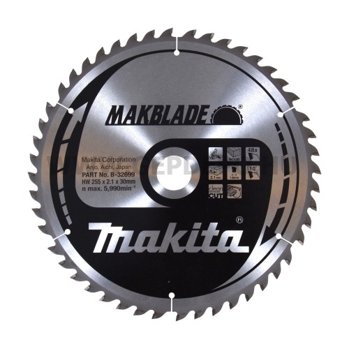 Makita MakBlade körfűrészlap 255mm f:30 Z48
