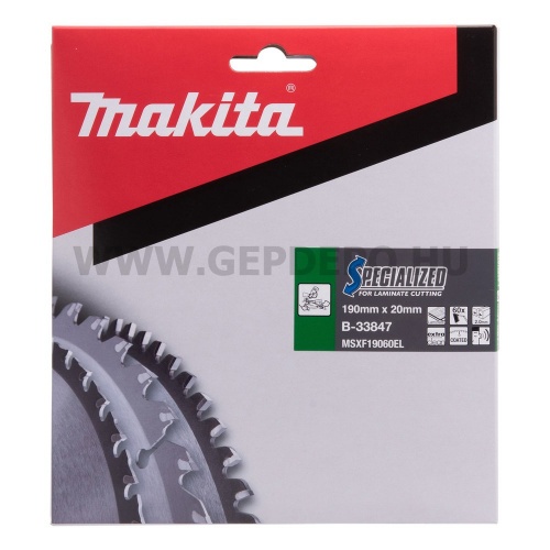 Makita Specialized körfűrészlap 190mm f:20 Z60