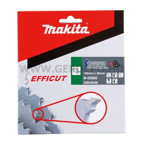 Makita EFFICUT körfűrészlap fa vágáshoz 165mm f:20 Z25