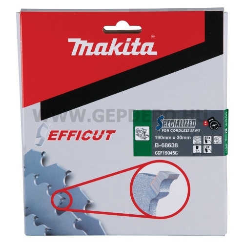 Makita EFFICUT körfűrészlap fa vágáshoz 190mm f:30 Z45