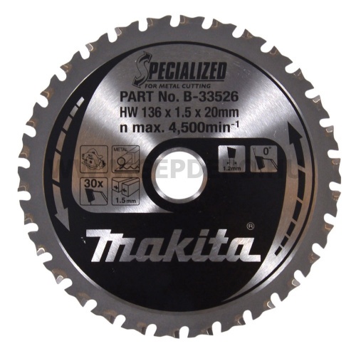 Makita Specialized körfűrészlap 136mm f:20 Z30