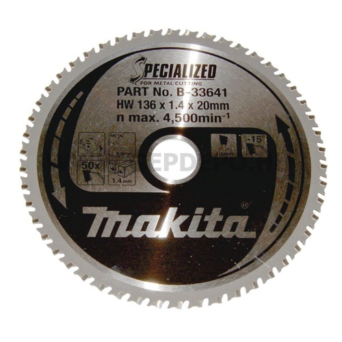 Makita Specialized körfűrészlap 136mm f:20 Z50