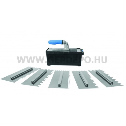Bautool fogazott glettelő készlet - 130 x 280 mm, 8 részes