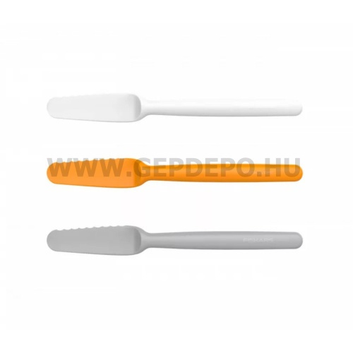 Fiskars Functional Form kenőkés szett 3db műanyag késsel (fehér, sárga, szürke)