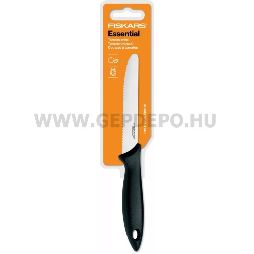 Fiskars Essential paradicsomszeletelő kés, 12 cm