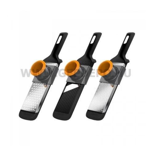 Fiskars Functional Form reszelő szett: durva &amp; finom &amp; szeletelő