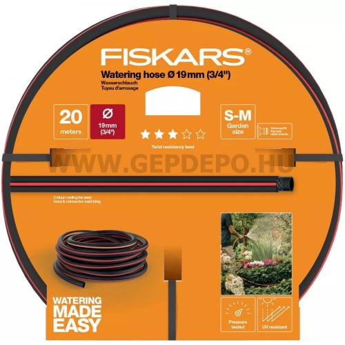 Fiskars Locsolótömlő, 19 mm (3/4"), 20 m Q3