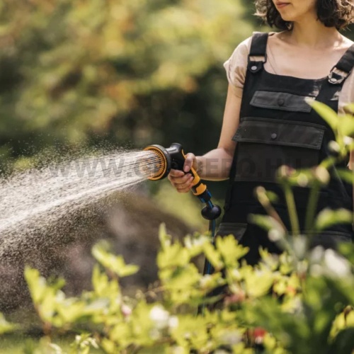 Fiskars Comfort locsolópisztoly, multi, markolatvezérlésű