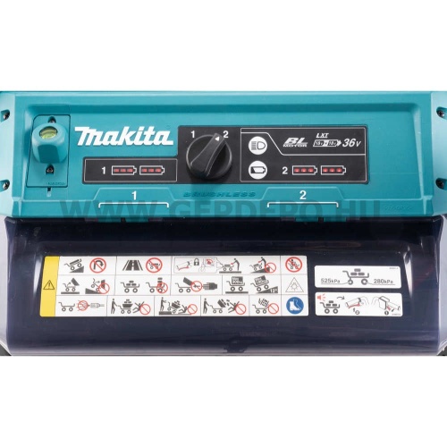 Makita DCU604Z akkus anyagmozgató talicska rács felépítménnyel 300 kg 2x18V LXT BL XPT