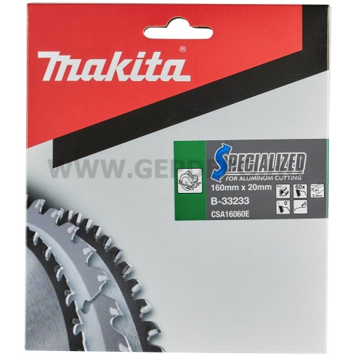 Makita Specialized körfűrészlap ALU vágó 160mm f:20 Z60