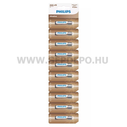 Philips Alkaline LR03A  micro ceruza elem