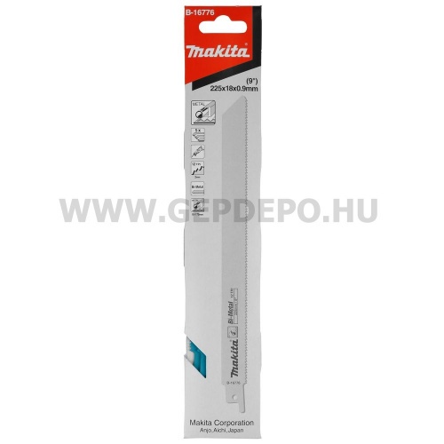 Makita bimetál orrfűrészlap FÉM, általános, TPI:14, 228 mm - 5 db (S1122BF)