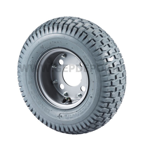 Makita DCU60X akkus anyagmozgató talicskához tömlős kerék szürke 330mm ipari padlóhoz 1db