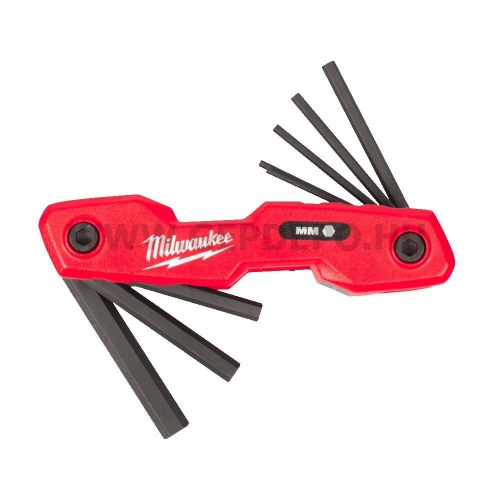 Milwaukee hex összecsukható metrikus imbuszkulcs készlet - 8 részes