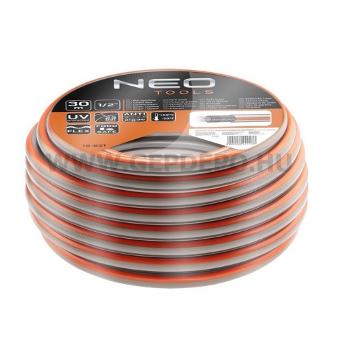 NEO Locsolótömlő 1/2"x50 m, 4 rétegű OPTIMA