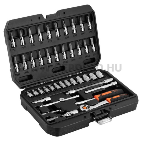 Neo dugókulcs készlet 1/4" CRV 46 részes