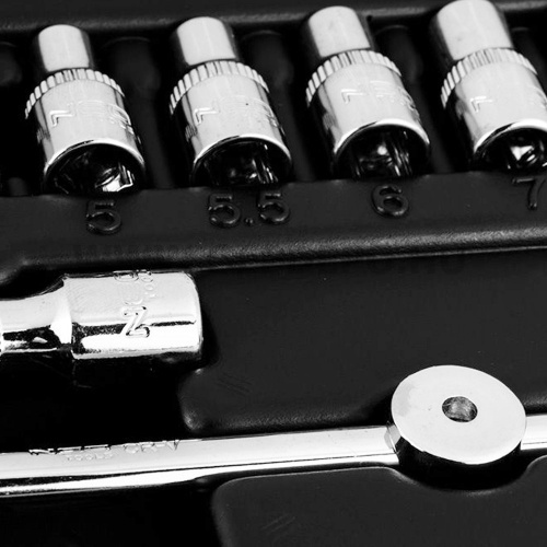 Neo dugókulcs készlet 1/4" CRV 46 részes