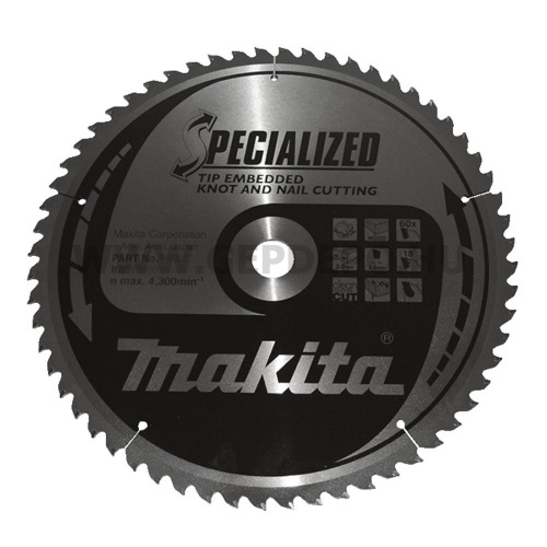Makita Specialized körfűrészlap ALU vágó 180mm f:30 Z60