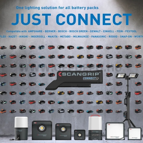 Scangrip NOVA 4 Connect Ledes Bluetooth kapcsolatos LED reflektor 4000 Lumen