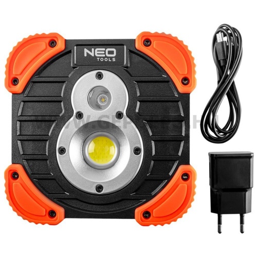 Neo Outdoor Akkus reflektor, talpas COB LED 750 +250 Lumen
