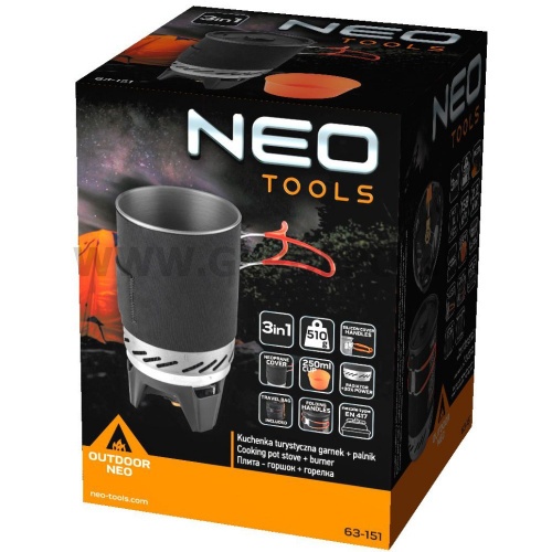 Neo Outdoor Kemping főzőkészlet 3 az 1-ben