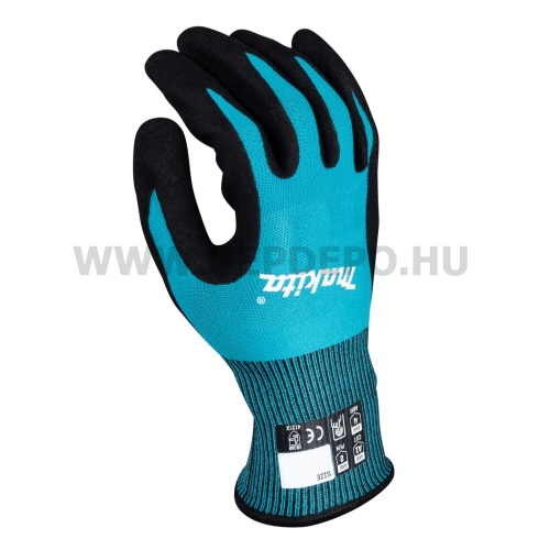 Makita vágásbiztos munkakesztyű nitril bevonattal - 1/A vágási szint - L/9