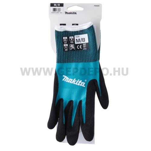 Makita vágásbiztos munkakesztyű nitril bevonattal - 1/A vágási szint - XL/10