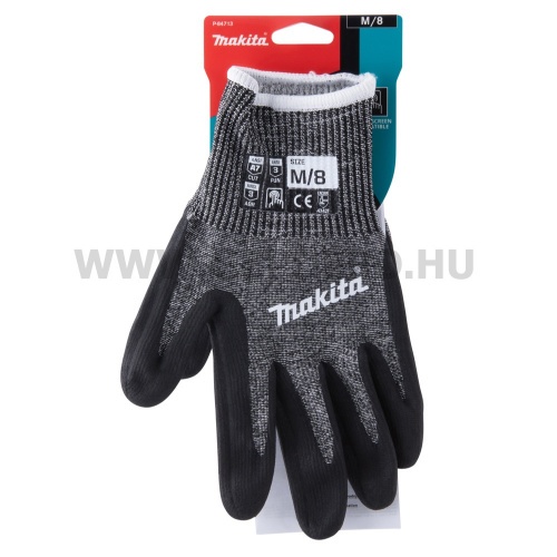 Makita munkakesztyű mártott NITRIL bevonattal 7-es vágásbiztos XL