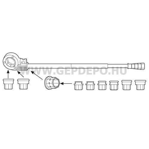 Rothenberger SUPER CUT kézi csőmenetvágó készlet BSPT R, 1/2–1.1/4"