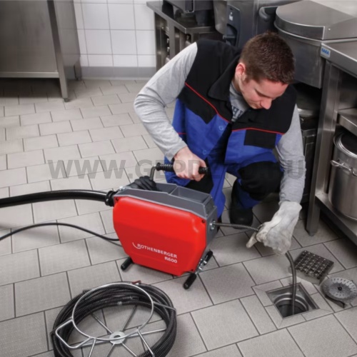 Rothenberger R600 csőtisztító gép spirál-/szerszámkészlettel 16-22 mm