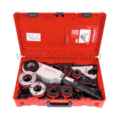Rothenberger SUPERTRONIC 2000 csőmenetvágó készlet, BSPT R, 1/2-2", 230 V