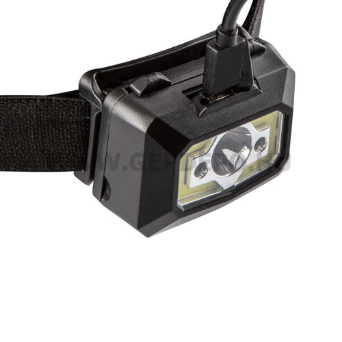 Neo fejlámpa mozgásérzékelővel, tölthető, USB, COB LED, 250 lm