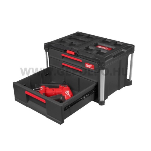 Milwaukee PACKOUT™ tároló láda 2+1 fiókos