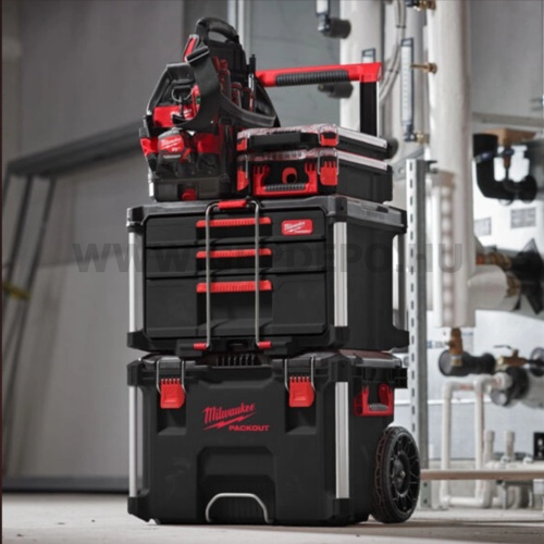 Milwaukee PACKOUT™ tároló láda 2+1 fiókos
