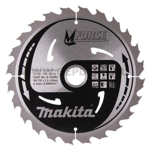 Makita Mforce körfűrészlap 235mm f:30 Z24
