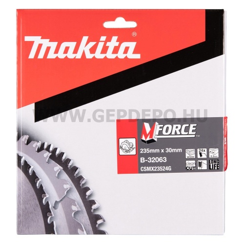 Makita Makforce körfűrészlap 165mm f:30 Z40