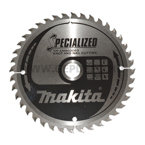 Makita Specialized körfűrészlap szög, csomósfa 165mm f:20 Z40