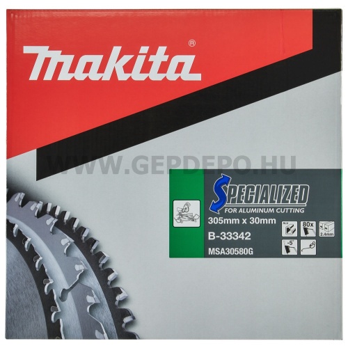Makita Specialized körfűrészlap ALU vágó 305mm f:30 Z80