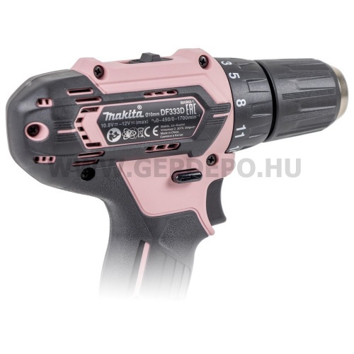 Makita DF333DWAP2 fúró-csavarbehajtó 10,8V-12V Max CXT PINK