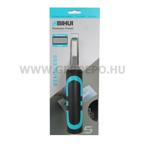 Bihui profi rozsdamentes glettelő soft grip markolattal - 280 x 120 mm